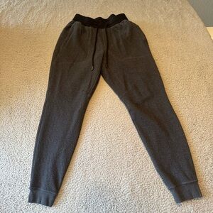 Lululemon Pants Mens Small 29”Heathered Black At Ease Jogger Athleisure Comfort